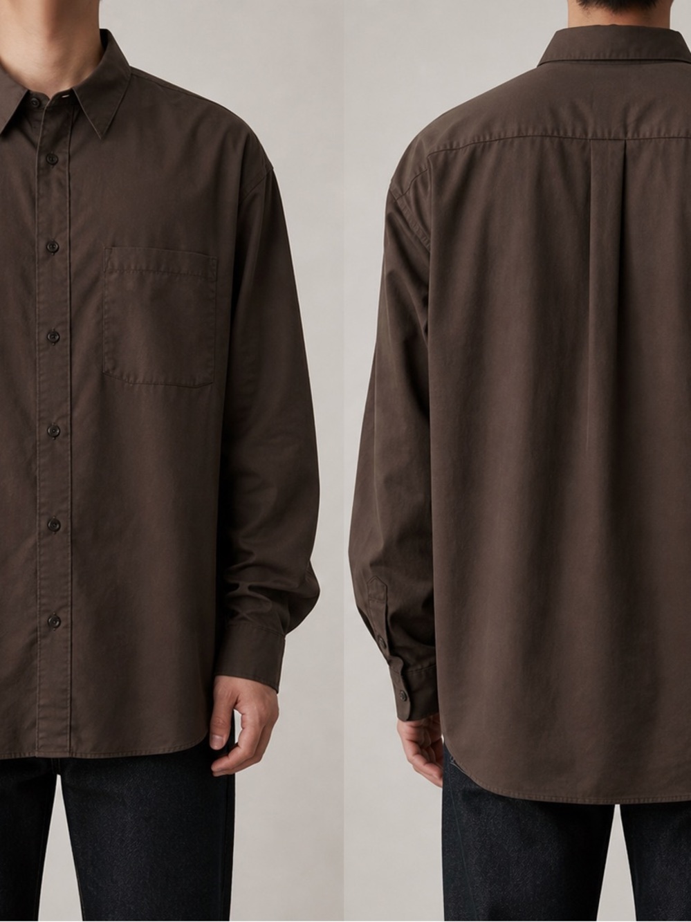 Foxcroft Women's Dark Chocolate Brown Button-Down Shirt - Picture 9 of 9